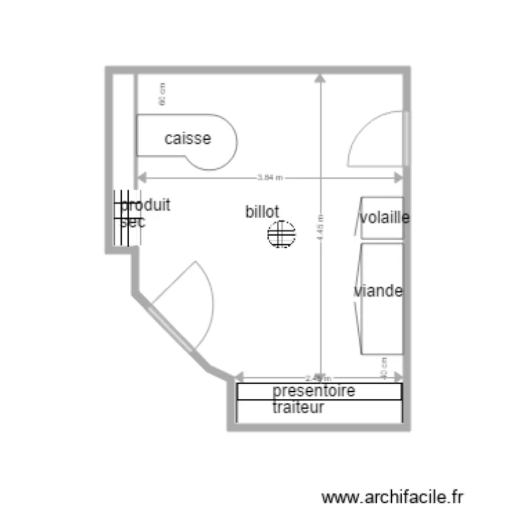 BOUCHERIE. Plan de 