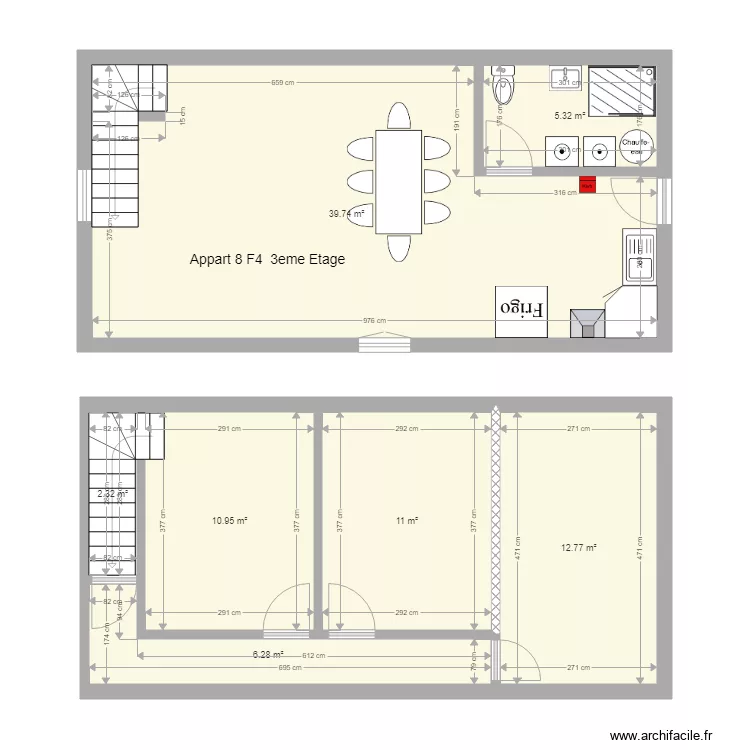 pierre de bresse Le moulin Appart 8 F4 3 eme Etage. Plan de pierre de bresse Le moulin Appart 8 F4 3 eme Etage. Plan de