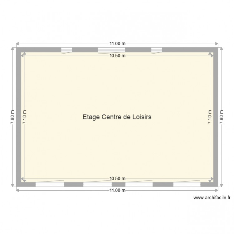 Etage centre de loisirs 1. Plan de 0 pièce et 0 m2