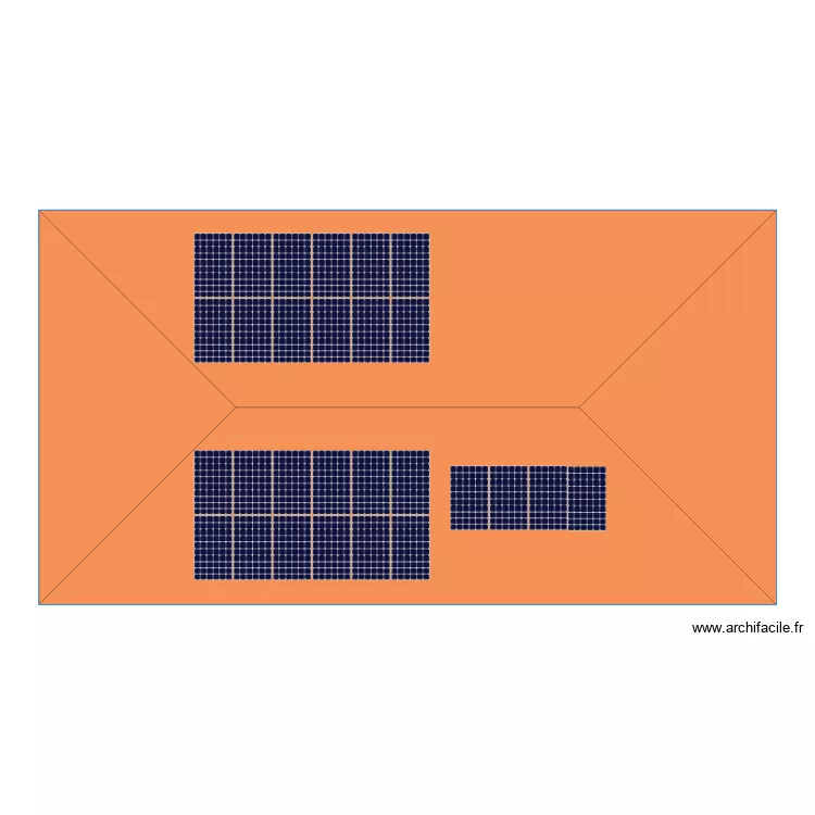 panneau solaire. Plan de 