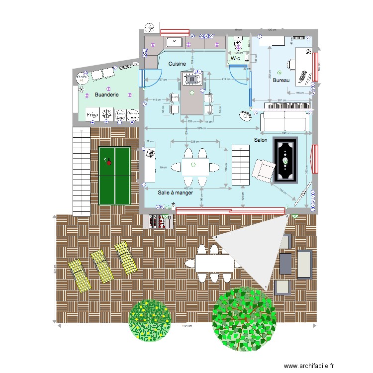 Projet Cilluffo extérieur. Plan de 0 pièce et 0 m2