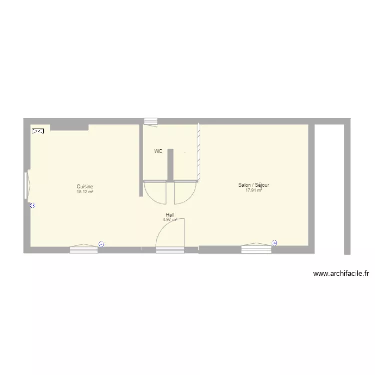 Plan GRUSON EPERNAY RDC. Plan de 