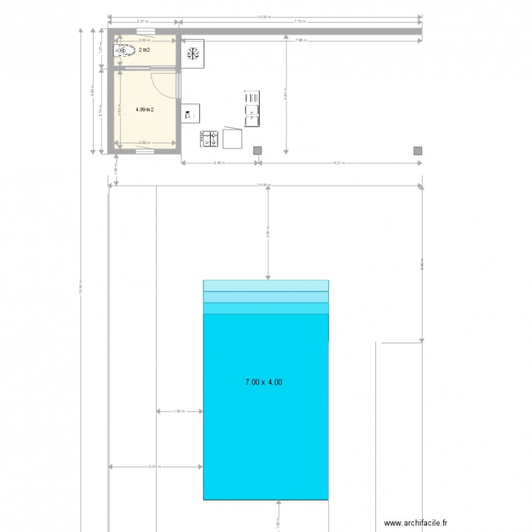 pool house piscine mob. Plan de 0 pièce et 0 m2
