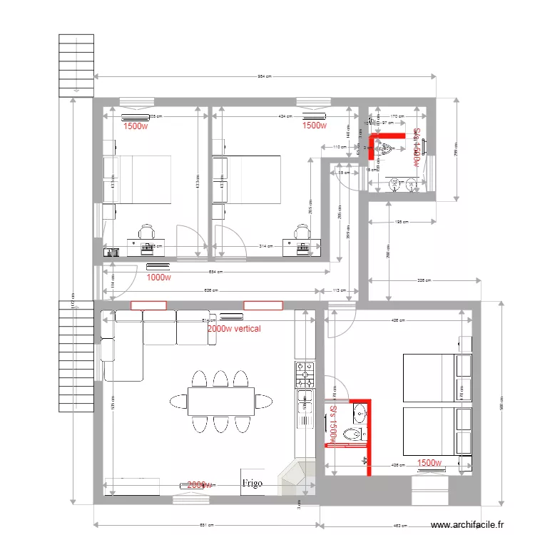 maison farrapa. Plan de 