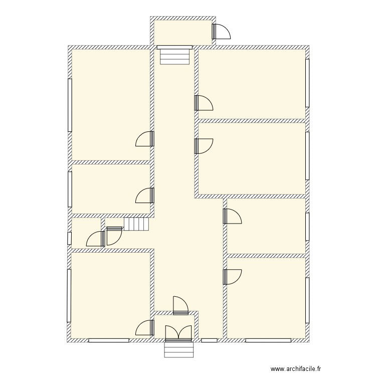 IDBBureaux0. Plan de 11 pièces et 191 m2
