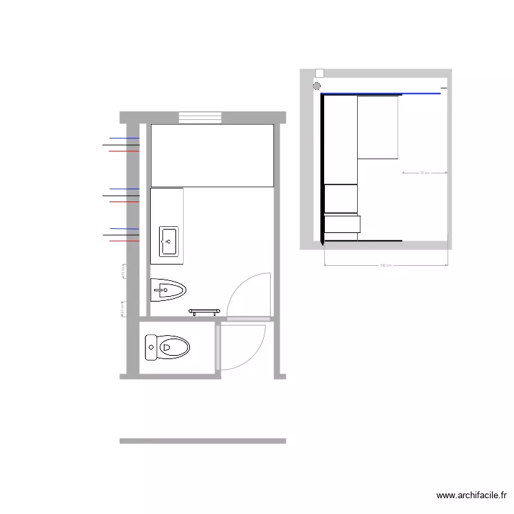 Salle de Bains Projet B7. Plan de 