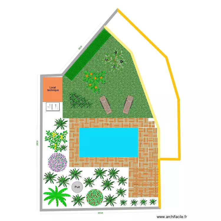 32RDS JARDIN PISCINE. Plan de 