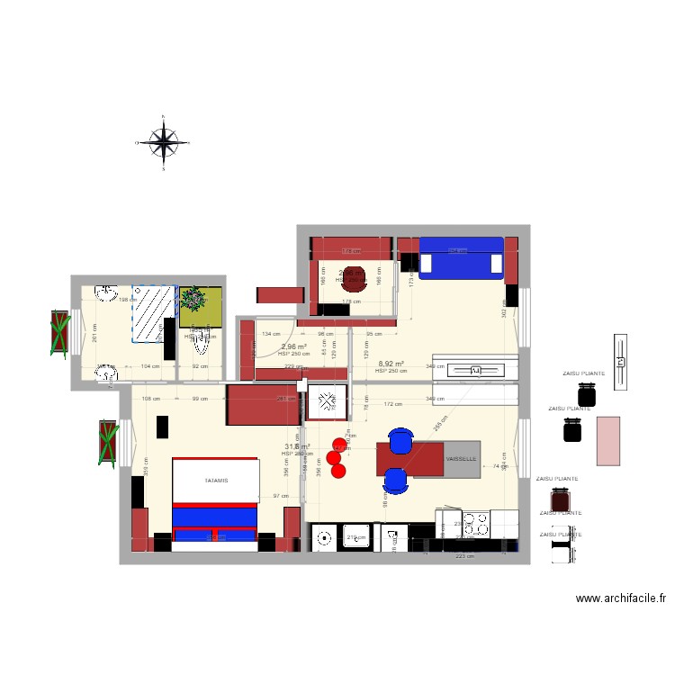 exo 5 RANGEMENTS mmi. Plan de 0 pièce et 0 m2