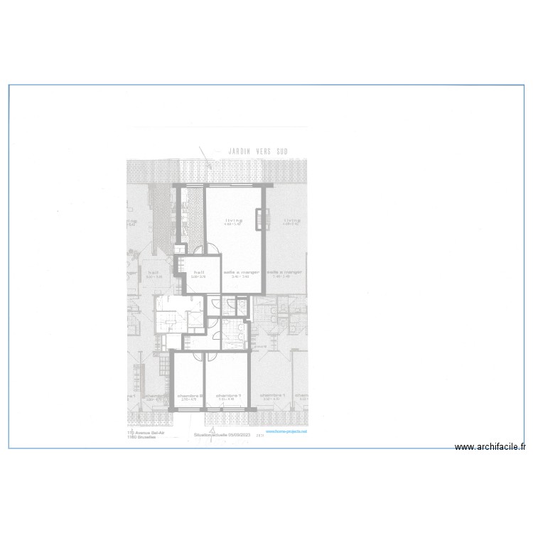 WIELEMANS SITUATION ACTUELLE 060923. Plan de 0 pièce et 0 m2