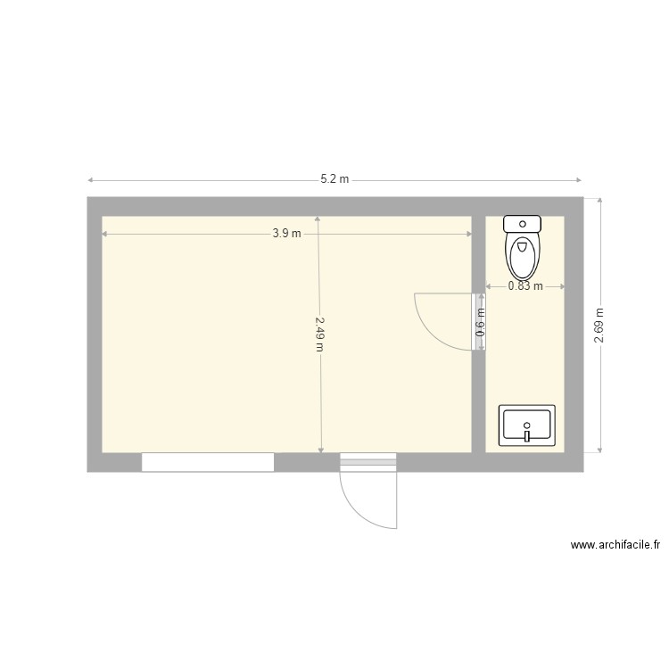 SANITAIRE BOX 2. Plan de 0 pièce et 0 m2