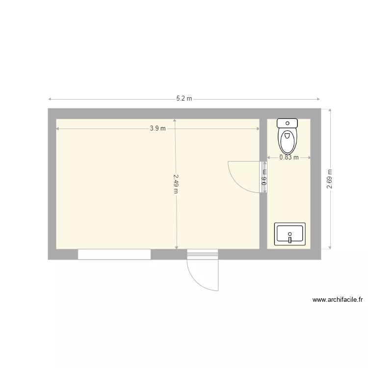 SANITAIRE BOX 2. Plan de SANITAIRE BOX 2. Plan de