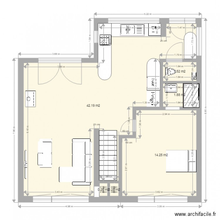 plan definitif echelle etage 35. Plan de 0 pièce et 0 m2