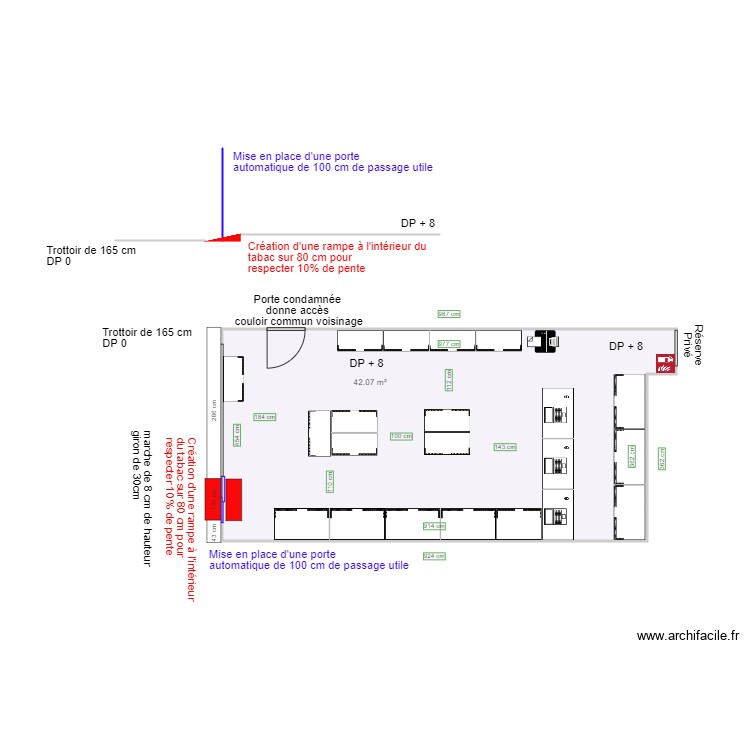 LE REINITAS TABAC PRESSE apr&egrave;s travaux. Plan de 0 pièce et 0 m2