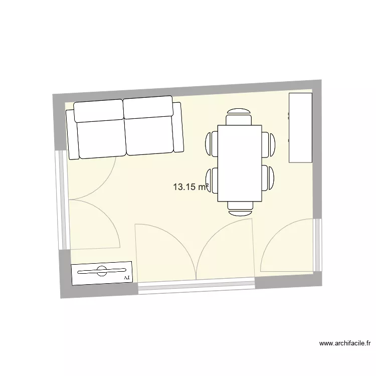 Casa ALYA SALON. Plan de 