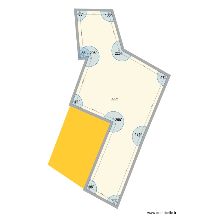 sablet. Plan de 0 pièce et 0 m2