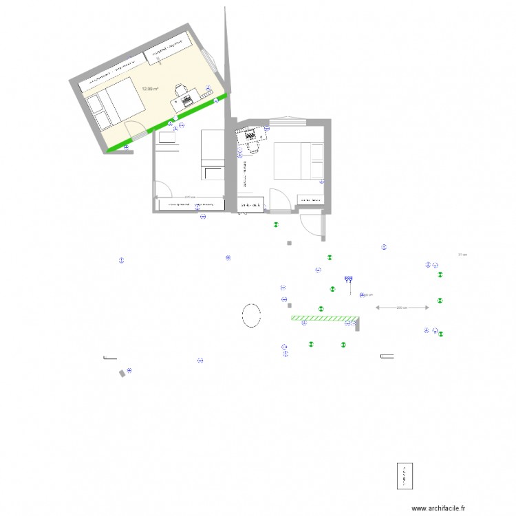 plan chambres 3. Plan de 0 pièce et 0 m2