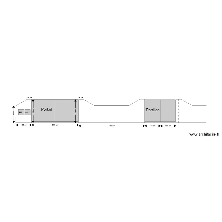 Clôture Existante . Plan de 0 pièce et 0 m2