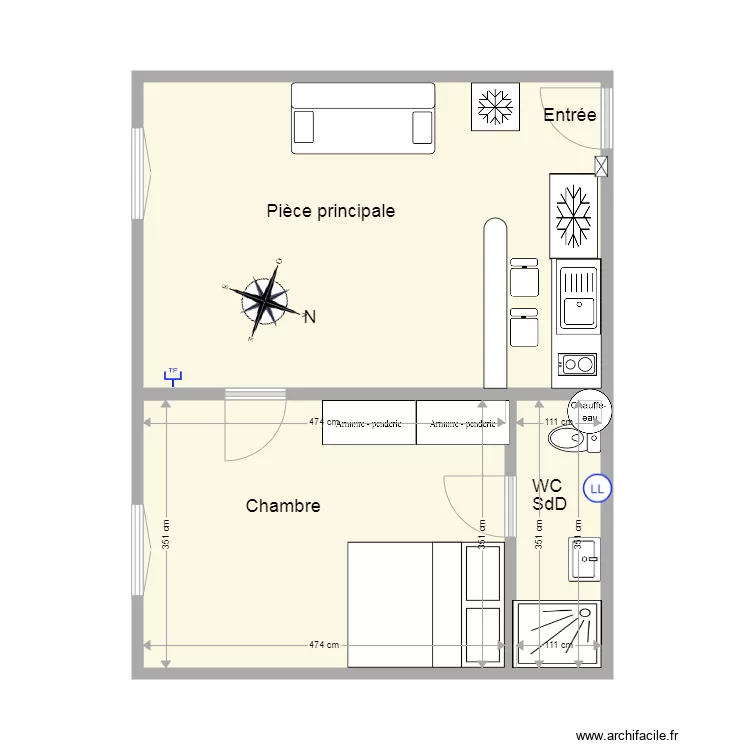 7bis Neuilly. Plan de 