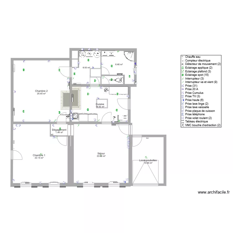 Immeuble pharmacie ST Christoly Appart 1 RDC V3 TVX Placo 012021. Plan de Immeuble pharmacie ST Christoly Appart 1 RDC V3 TVX Placo 012021. Plan de