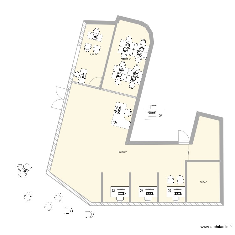BUREAU VDN 2. Plan de 0 pièce et 0 m2