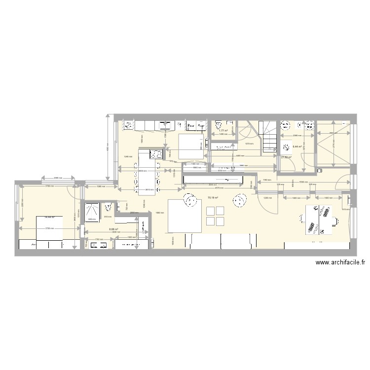 105 rez ede chaussée. Plan de 0 pièce et 0 m2