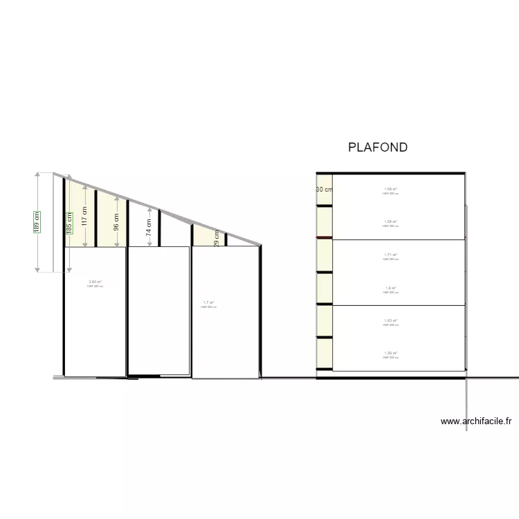 chambre armature. Plan de 