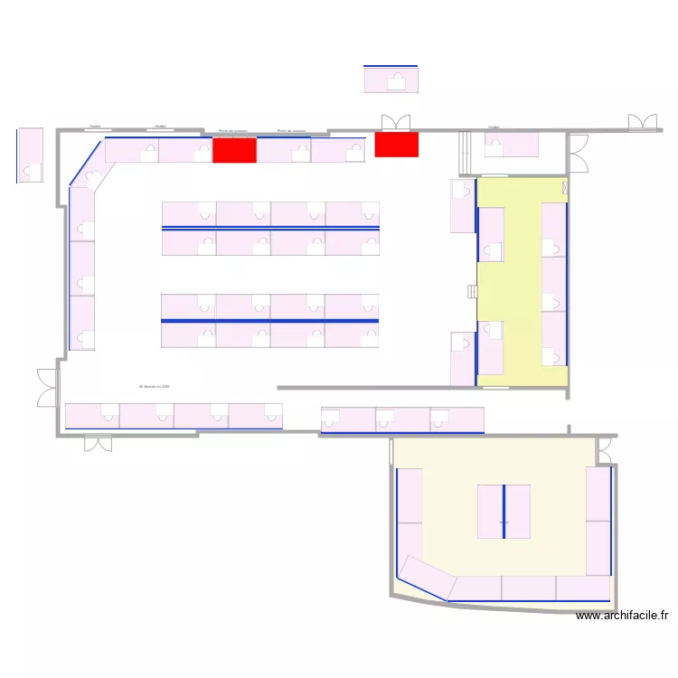 Rouzic 2019 avec salle danse 350. Plan de 
