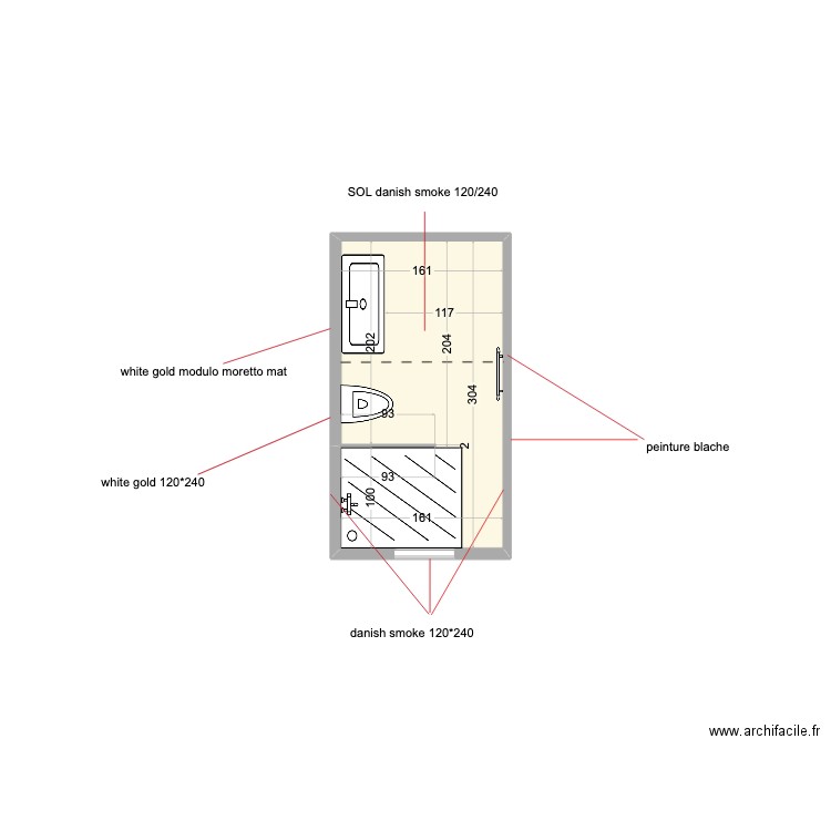 SDB détails 1. Plan de 0 pièce et 0 m2