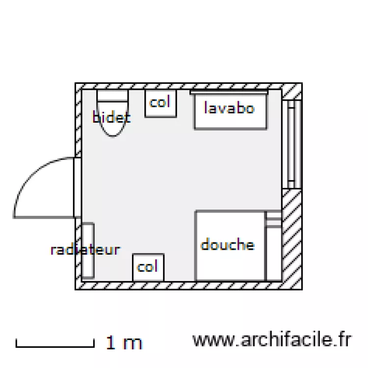 SDB celles. Plan de SDB celles. Plan de