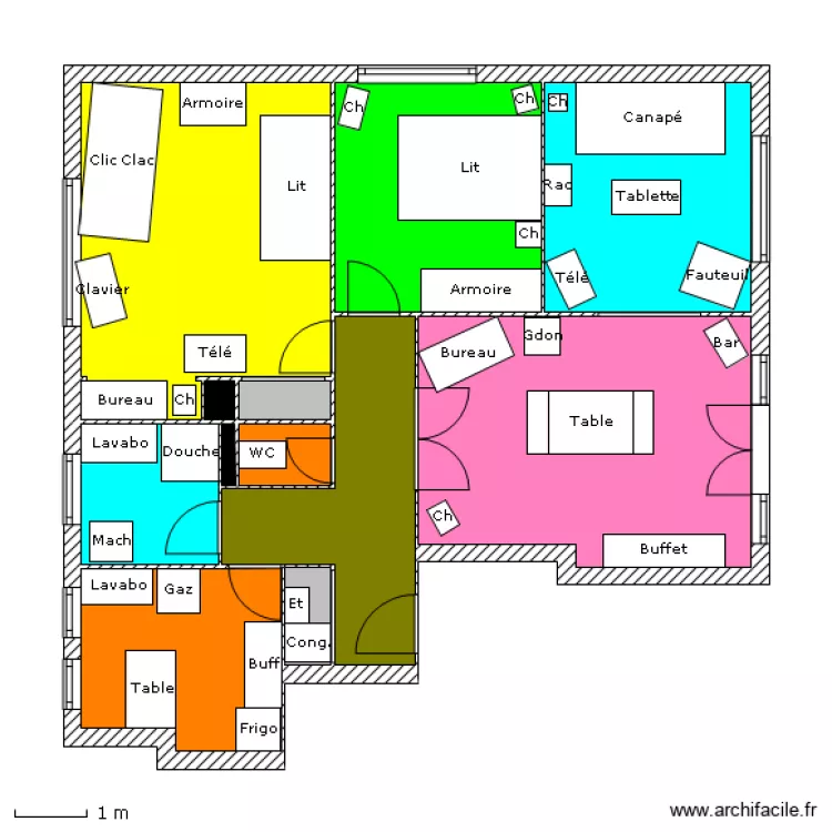 F4-Bourroches. Plan de 