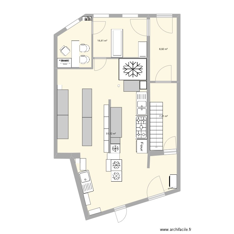 batiment stembert  finale pour papa. Plan de 4 pièces et 80 m2