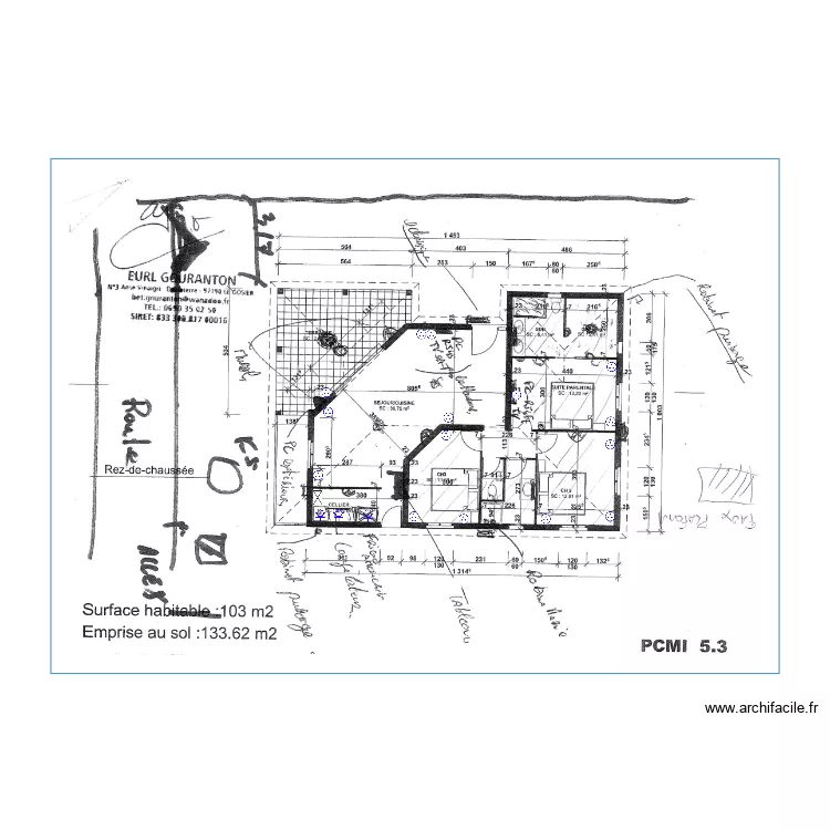 Villa CORALY ELEC. Plan de 