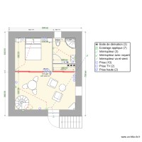 ETAGE avec fenêtre SDB plan électrique