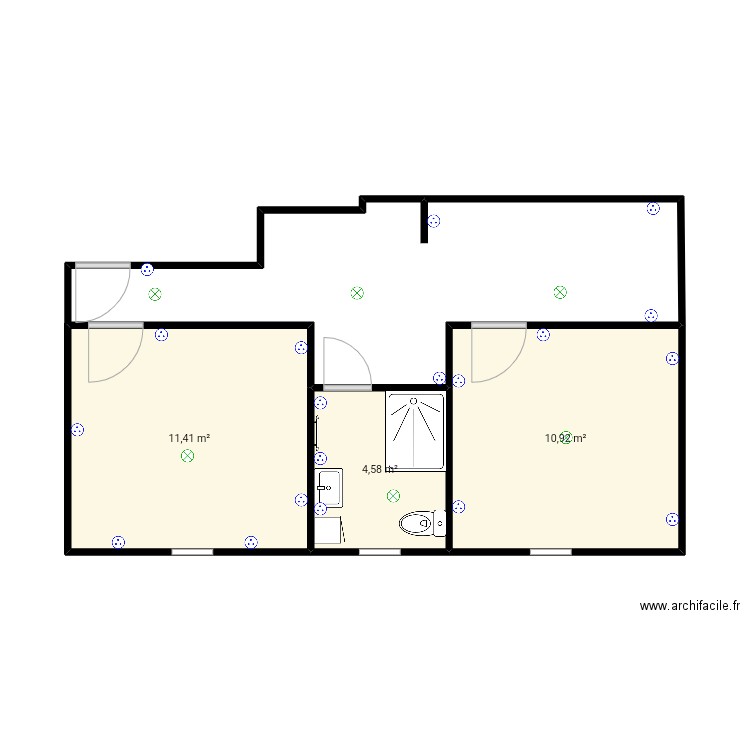 2e etage. Plan de 0 pièce et 0 m2