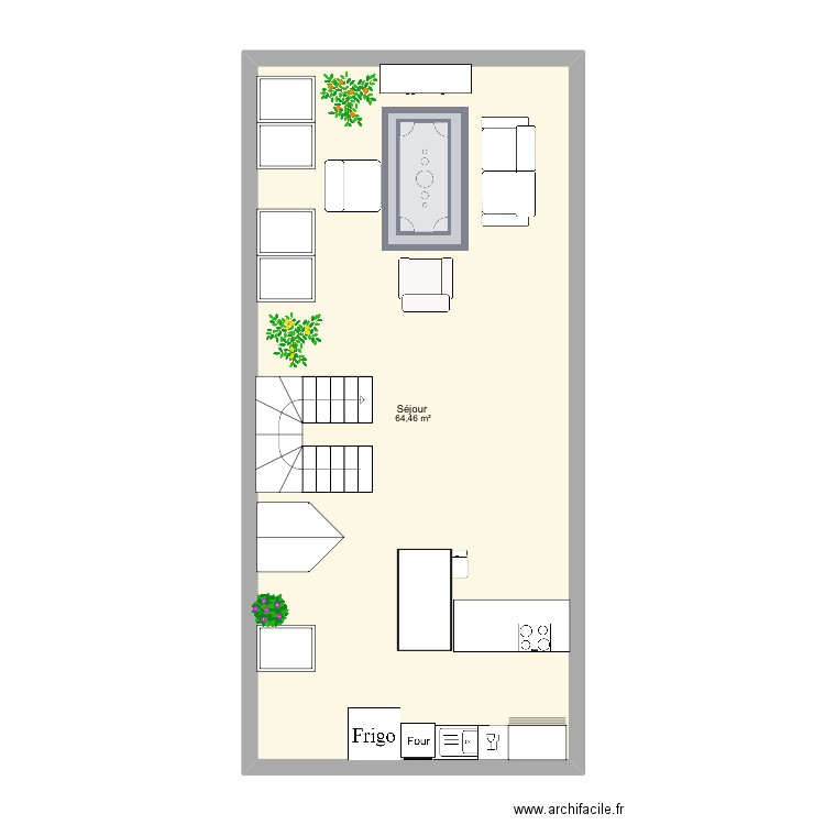 Salon . Plan de 0 pièce et 0 m2