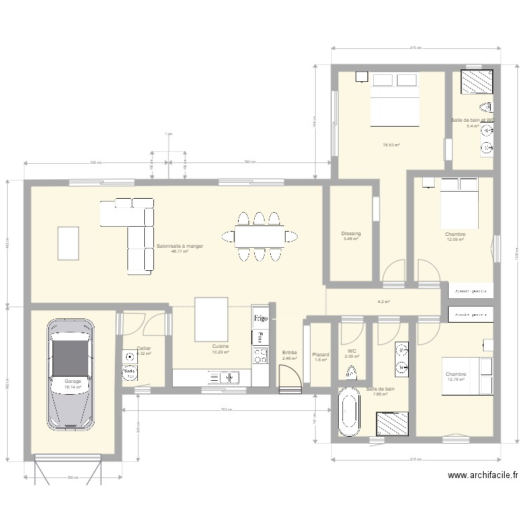 maison 3. Plan de 0 pièce et 0 m2