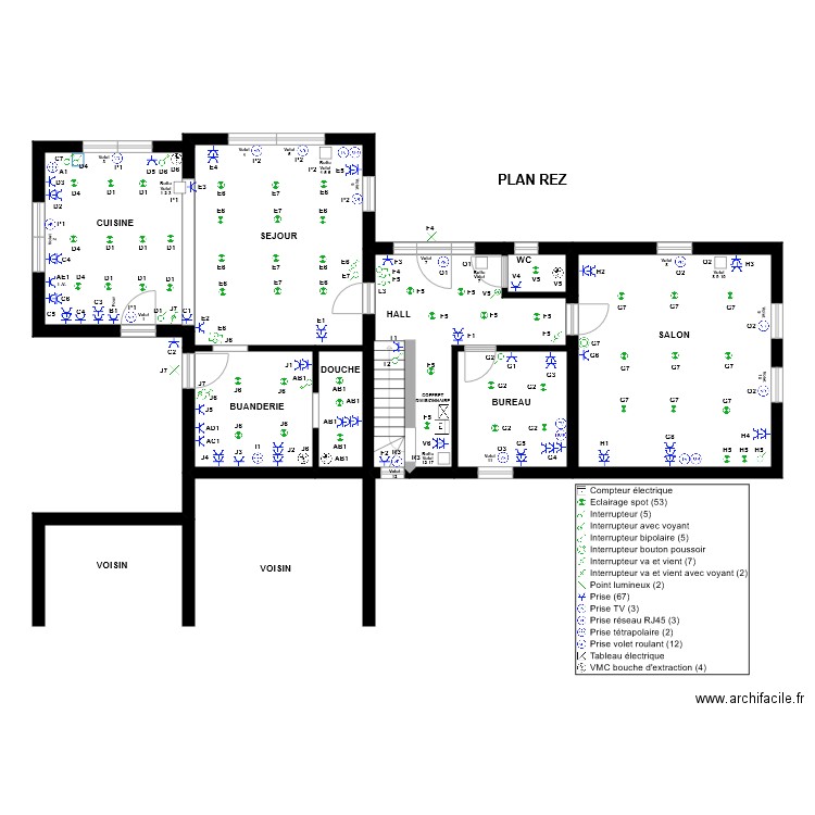 Plan Rez Olivier Delvaux. Plan de 0 pièce et 0 m2