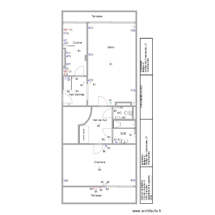 new appart project. Plan de 0 pièce et 0 m2