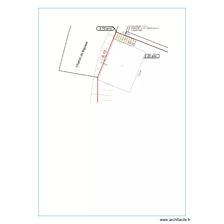 ESCALIER V1. Plan de 