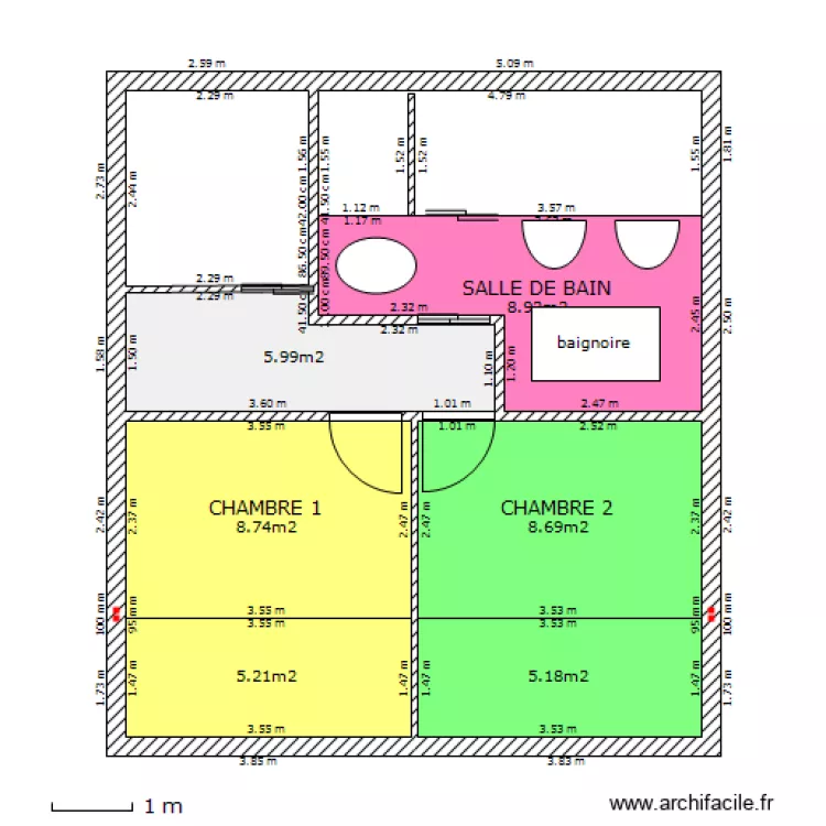 RISY 3EME ETAGE. Plan de 