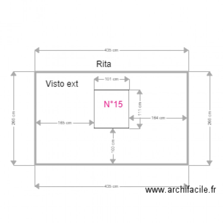 Chambre rita macon. Plan de 0 pièce et 0 m2