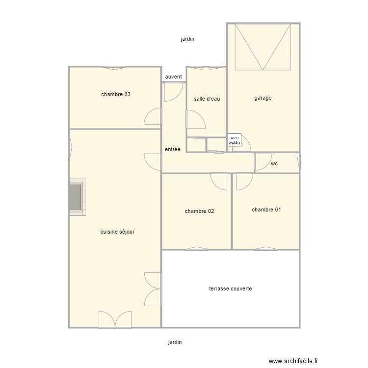 gourdon 1259 am. Plan de 11 pièces et 115 m2