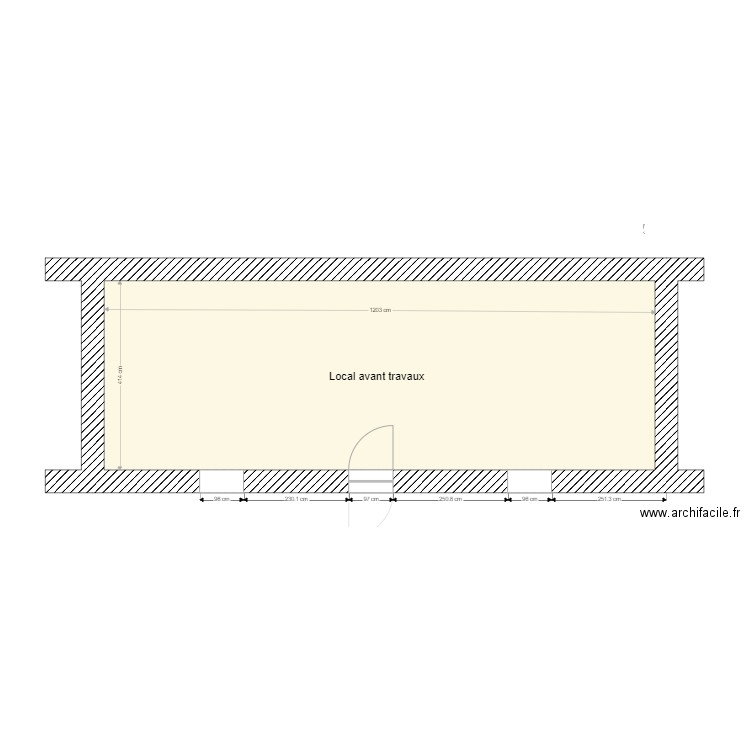 plan carole2 piece avant travaux. Plan de 0 pièce et 0 m2