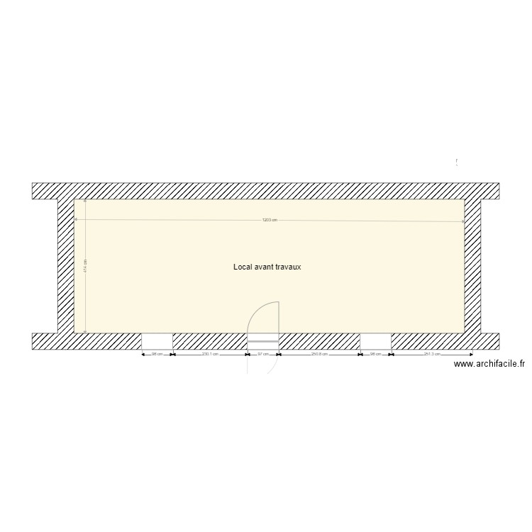 plan carole2 piece avant travaux. Plan de 0 pièce et 0 m2