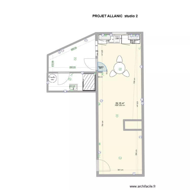projet allanic Studio 2. Plan de 