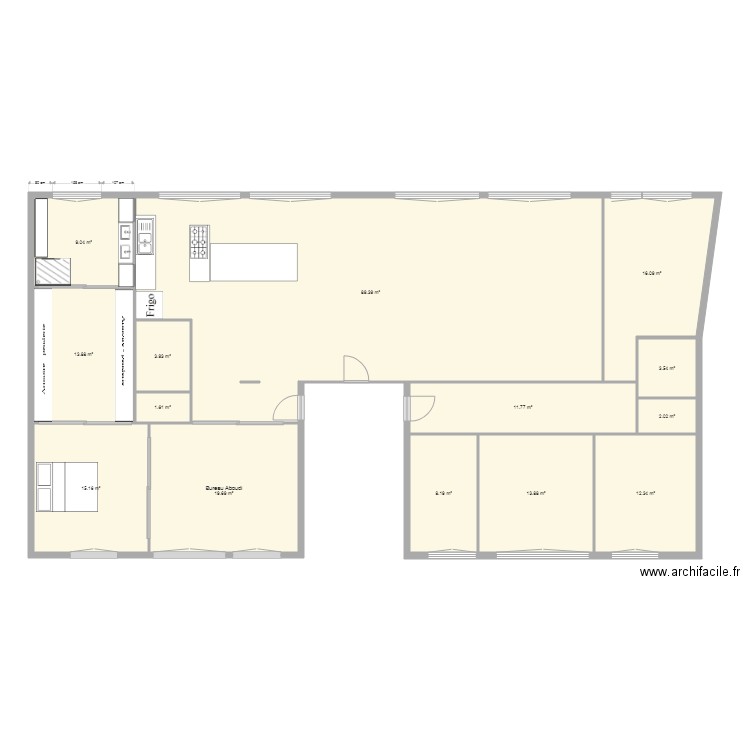 plan avec cote v10. Plan de 0 pièce et 0 m2