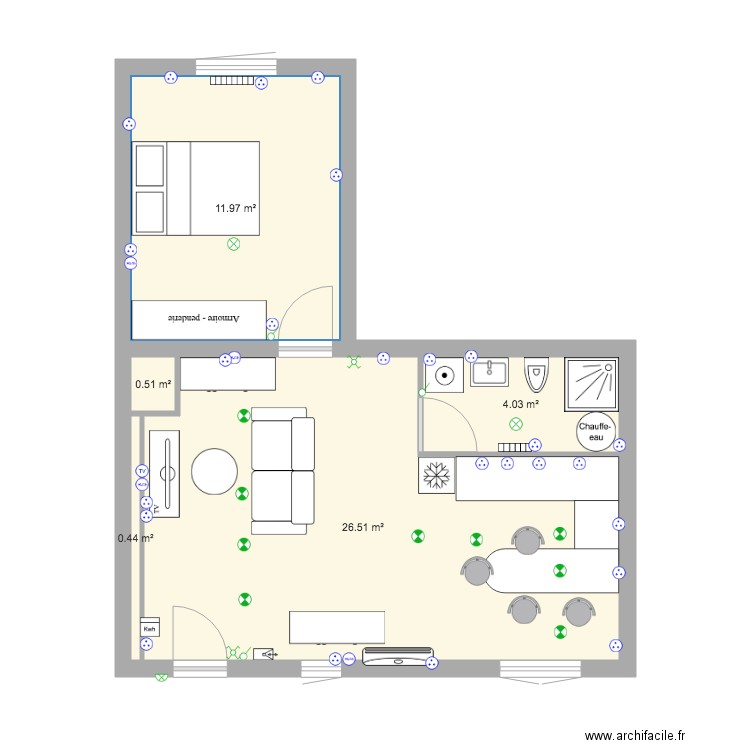 Espérou chambre 2. Plan de 0 pièce et 0 m2