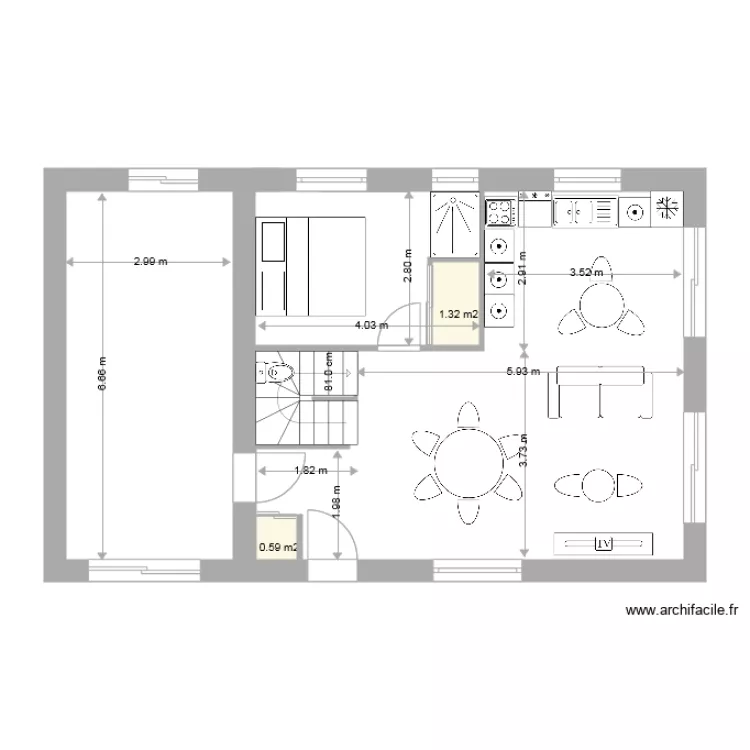 Montgeron RDC 1. Plan de 
