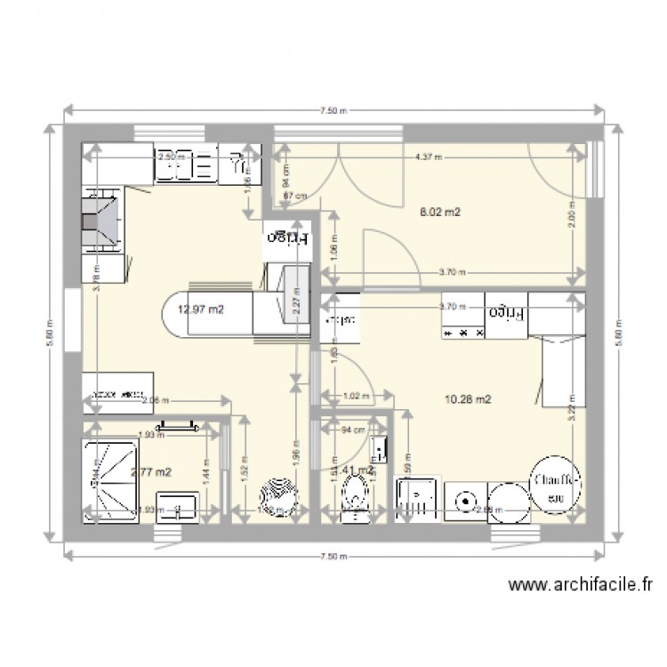 cuisine buanderie 1. Plan de 0 pièce et 0 m2