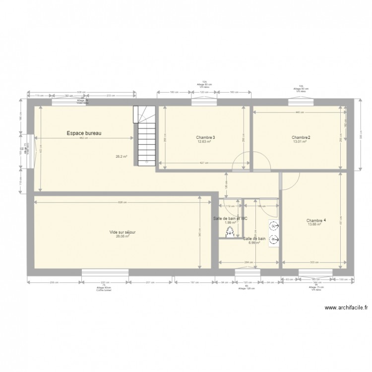 Maison fenetres. Plan de 0 pièce et 0 m2